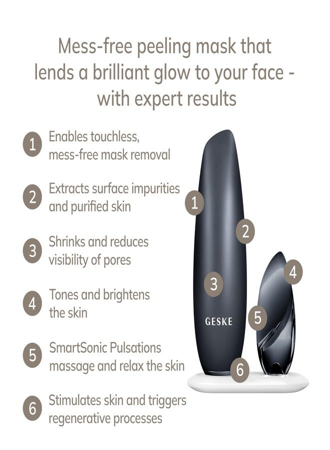 GESKE SmartAppGuided™ Touchless Magnetic Peeling Mask 5 in 1 | Magnetic Face Mask | Removes Impurities | Facemask | Pore Cleansing | Skincare for All Genders | Best of Face Masks | Clean Skin Glow - Image 2